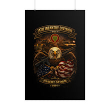 Load image into Gallery viewer, Rolled Posters - 24th Infantry Division - Desert Storm