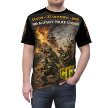 Load image into Gallery viewer, 18th Military Police Brigade Tet 1968 Tribute Tee — "Taking Back Control"