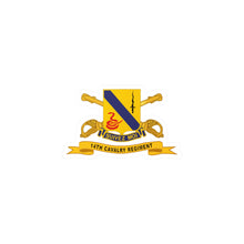 Load image into Gallery viewer, Kiss-Cut Vinyl Decals - Army - 14th Cavalry Regiment w Br - Ribbon
