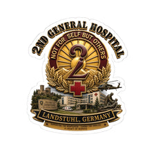 Load image into Gallery viewer, Kiss-Cut Stickers - 2nd General Hospital - Landstuhl Germany - w Hospital - 3D - Enhanced