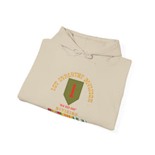 Load image into Gallery viewer, Hoodie – Army - SSI - 1st Infantry Division - Big Red One - Vietnam Veteran w VN SVC Bar X 300