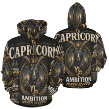 Load image into Gallery viewer, Capricorn - ambition and empire Men's All Over Print Hoodie (USA Size)