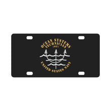 Load image into Gallery viewer, Navy - Rate - Ocean Systems Technician X 300 Classic License Plate
