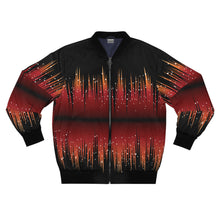 Load image into Gallery viewer, Men's AOP Bomber Jacket - Red Night Sky Full of Stars