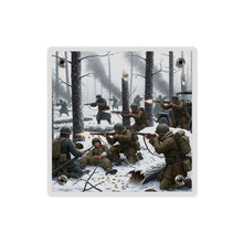 Load image into Gallery viewer, Acrylic Wall Art Panel - 101st Airborne Division fighting the German Army at the Battle of Bastogne