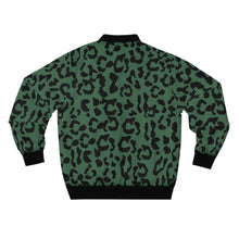 Load image into Gallery viewer, Men's AOP Bomber Jacket - Leopard Camouflage - Green-Black