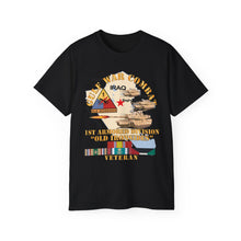 Load image into Gallery viewer, Unisex Ultra Cotton Tee - Gulf War Combat Armor Vet w 1st Armored Division X 300