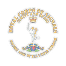 Load image into Gallery viewer, Kiss-Cut Stickers - UK - Royal Corps of Signals - Swift and Sure - Army of UK X 300