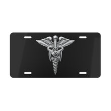 Load image into Gallery viewer, License Plate - Army Medical Service Corps (MS) Branch Insignia - 3D - Silver - Enhanced