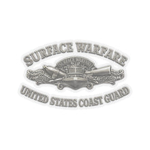Load image into Gallery viewer, Kiss-Cut Stickers - USCG - Surface Warfare w txt - 3D - Enhanced