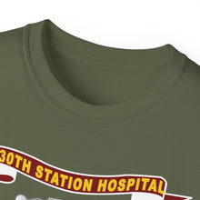 Load image into Gallery viewer, Unisex Ultra Cotton Tee - Army - 130th Station Hospital - Ribbon - DUI X 300