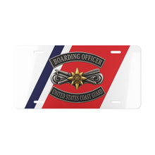 Load image into Gallery viewer, License Plate - USCG - Boarding Officer w txt - 3D - Enhanced