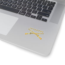 Load image into Gallery viewer, Kiss-Cut Stickers - Army - Infantry Br - Crossed Rifles w Gradient Outline