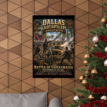 Load image into Gallery viewer, Dallas Light Artillery - Battle of Chickamauga Tribute Matte Poster - Douglas's Battery - September 19-20, 1863