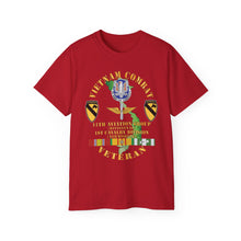 Load image into Gallery viewer, Unisex Ultra Cotton Tee - Army - Vietnam Combat Cavalry Veteran w 11th Aviation Group - 1st Cav Div X 300