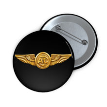 Load image into Gallery viewer, Custom Pin Buttons - USCG - Aircrew Badge wo txt - 3D - Enhanced