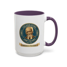 Load image into Gallery viewer, Accent Coffee Mug — "Celebrating 200 Years" Solomon Koonce Portrait (11/15 oz)