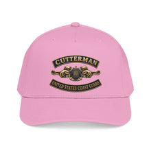 Load image into Gallery viewer, Mid Profile Baseball Cap - USCG - Cutterman - Auxiliary w txt - 3D - Enhanced