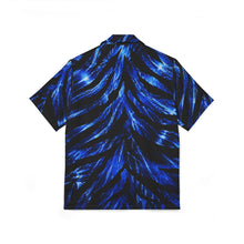 Load image into Gallery viewer, Men's Hawaiian Camp Shirt — Electric zebra glow