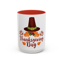 Load image into Gallery viewer, Accent Coffee Mug - Thanksgiving Day - Happy Thanksgiving Day