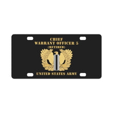 Load image into Gallery viewer, Army - Chief Warrant Officer - CW05 - Retired - Flat - Eagle and Bar X 300 Classic License Plate