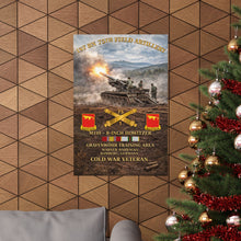 Load image into Gallery viewer, Army 1st Battalion, 75th Artillery Matte Poster — M110 8-Inch SP Fire Mission (Grafenwoehr/Bamberg), Germany