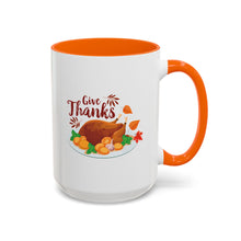Load image into Gallery viewer, Accent Coffee Mug - Give Thanks