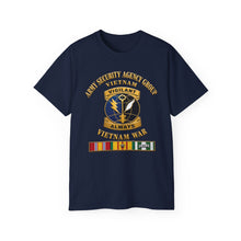 Load image into Gallery viewer, Unisex Ultra Cotton Tee - Army - Army Security Agency Group DUI - w SVC Ribbons - 3D - Enhanced