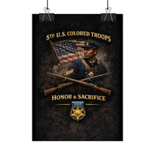 Load image into Gallery viewer, Posters - Honoring the 5th USCT, 1864 - Right 1
