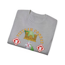 Load image into Gallery viewer, Unisex Ultra Cotton Tee - Vietnam Combat Veteran w 20th Engineer Brigade SSI - Dong Tam X 300