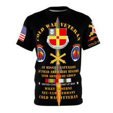 Load image into Gallery viewer, Unisex AOP - 1st Missile Bn, 81st Artillery 56th Artillery Group - Neu-Ulm Germany - Wiley Barracks, Firing Missile, Cold War Service