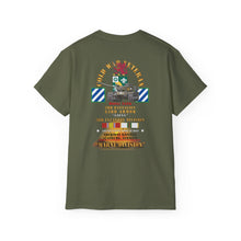 Load image into Gallery viewer, WWII Veteran Unit Tribute Tee — 3rd Infantry Division Tank & Honor Design - Front & Back