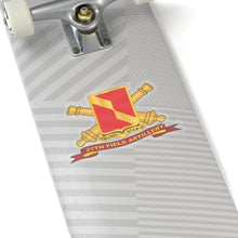 Load image into Gallery viewer, Kiss-Cut Stickers - Army - 27th Field Artillery w Br - Ribbon