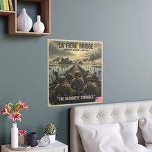 Load image into Gallery viewer, Indoor and Outdoor Silk Posters - 82nd Airborne at the La Fière Bridge
