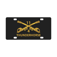 Load image into Gallery viewer, Cbt Avn Squadron - 4th Squadron, 11th ACR - Branch w Txt - HAT X 300 Classic License Plate