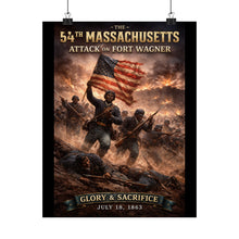 Load image into Gallery viewer, Matte Poster - 54th Massachusetts - Fort Wagner