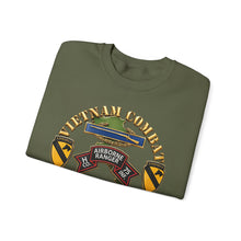 Load image into Gallery viewer, Crewneck Sweatshirt - Army - Vietnam Combat Vet - H Co 75th Infantry (Ranger) - 1st Cavalry Div SSI - 3D - Enhanced