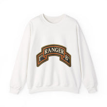 Load image into Gallery viewer, Crewneck Sweatshirt - Army - 1st Ranger Battalion - Ranger Scroll - 3D - Enhanced