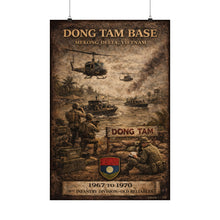 Load image into Gallery viewer, Matte Poster - Dong Tam Base, Mekong Delta 1967-70