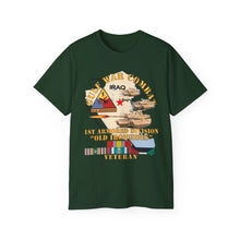 Load image into Gallery viewer, Unisex Ultra Cotton Tee - Gulf War Combat Armor Vet w 1st Armored Division X 300