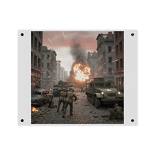 Load image into Gallery viewer, Acrylic Wall Art Panel - M3A1 - 9th Armor Division Attack - WWII