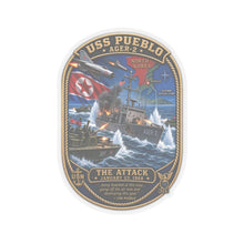 Load image into Gallery viewer, Kiss-Cut Stickers - USS Pueblo Attack-Defense Commemorative Patch