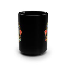 Load image into Gallery viewer, Black Mug 15oz - Vietnam Combat Infantry Veteran w 1st Bn 35th Inf - 25th ID SSI X 300