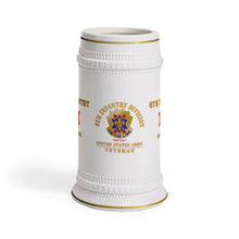 Load image into Gallery viewer, United States Army 6th Infantry Division "Red Star" Veteran Stein Mug
