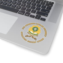Load image into Gallery viewer, Kiss-Cut Stickers - Army - 2nd Armored Cavalry Regiment DUI - Red White - Operation Desert Storm