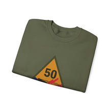 Load image into Gallery viewer, Crewneck Sweatshirt - SSI - 50th Armored Division w Name Tape X 300
