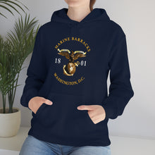 Load image into Gallery viewer, Unisex Heavy Blend™ Hooded Sweatshirt - Marine Barracks - Washington, D.C 1801 X 300