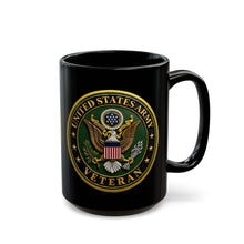 Load image into Gallery viewer, Black Mug (15oz) - Army - US Army Veteran - 3D - Enhanced
