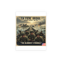 Load image into Gallery viewer, Indoor and Outdoor Silk Posters - 82nd Airborne at the La Fière Bridge