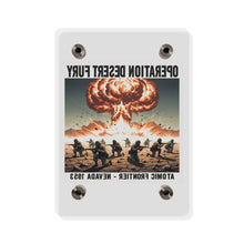 Load image into Gallery viewer, Acrylic Wall Art Panel - Atomic Testing in Nevada Desert Operation Fury